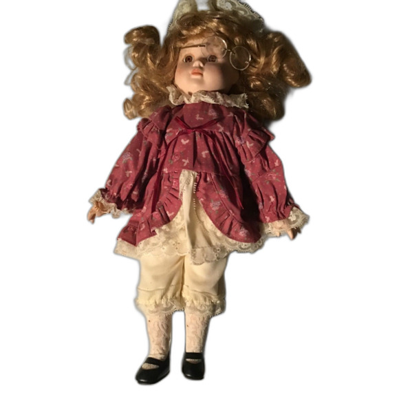 14" Heritage Mint Collection Ltd Porcelain Doll 1988/89 w/Glasses! - Picture 1 of 2